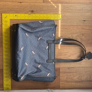 RADLEY LONDON grey Tote with Small Dog Print and leather Straps